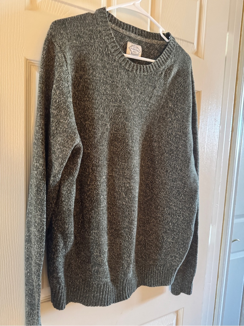 St. John's Bay Olive Heather Crewneck Sweater